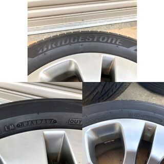 ■スバル純正17インチアルミホイール■215/55R17　94V　2017年製　ホイール17×7JJ　オフセット48　ブリジストン　中古品 