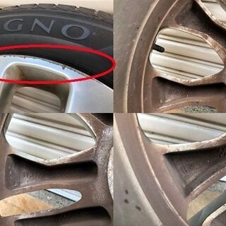 ■スバル純正17インチアルミホイール■215/55R17　94V　2017年製　ホイール17×7JJ　オフセット48　ブリジストン　中古品 