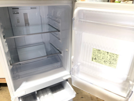 ㉗SHARP ノンフロン冷凍冷蔵庫 137L  2018年製 SJ-D14D-W【C4-625】
