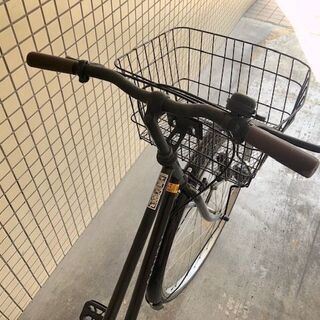 27インチ自転車 黒 CADALORA  ママチャリ