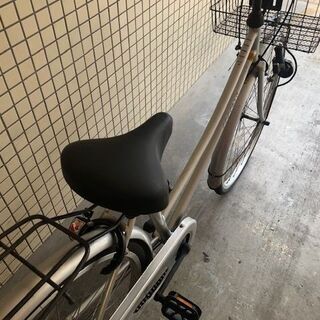 26インチ自転車 COCONUT シルバー ママチャリ