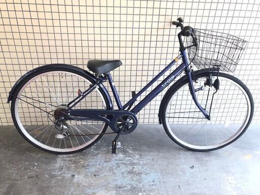 27インチ自転車 5速 trois  青