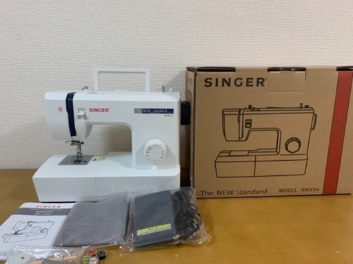 【新品同様•美品】SINGER ミシン　型式SN55e