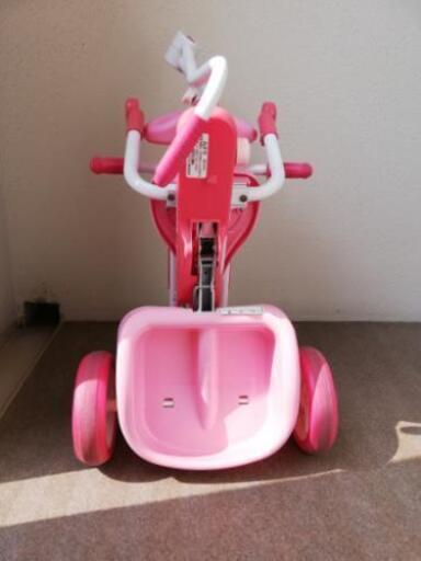 ハローキティ 折りたたみ式三輪車 ハローキティ - 折りたたみ三輪車 ハローキティの通販 by ぽてぽて's