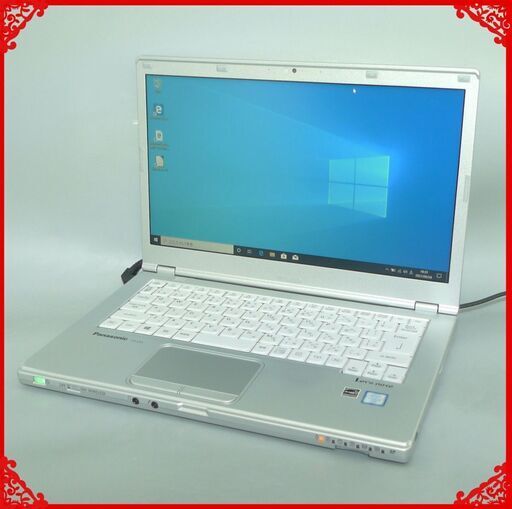 日本製 中古動作良品 ノートパソコン 14型 Panasonic CF-LX5PDHKS 第6世代Core i5 4GB DVDRW 無線 Bluetooth Windows10 LibreOffice