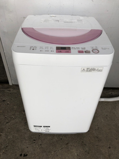 2017年 シャープ 全自動洗濯機 6kg 動作確認済