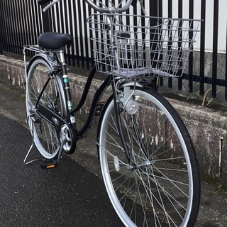 新品同様！＞シティサイクル・27インチ自転車・シマノ6段変速 