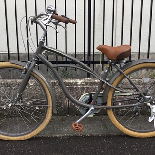 ＜美品＞サイクルベースあさひ★ビーチクルーザー・ブリエ グランbriller Grand★調整・洗車・ワックス済