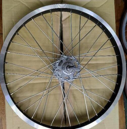 14インチ 自転車 内装３段 ホイール製作