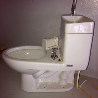 ♪トイレ便器＆手洗い付きタンク♪ ホワイト
