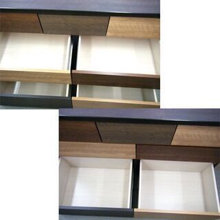 ニトリ ローチェストランダム12LC 3段チェスト ローチェスト 幅119㎝ ダークブラウン 札幌市 西岡店 