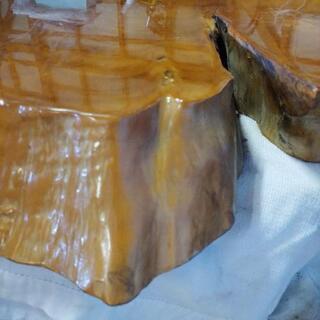 天然木 欅 置物 台座 テーブル