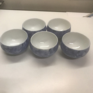 湯呑み茶碗　5客:  茶托 木製 ４枚