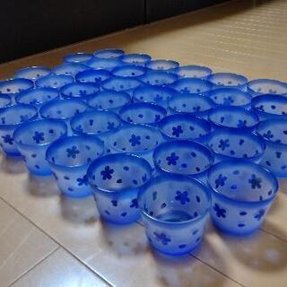 【価格変更】切り子風ガラスカップ　40個セット