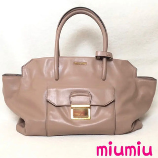 MIU MIU ミュウミュウ 2way ショルダーバッグ 正規品 レザー