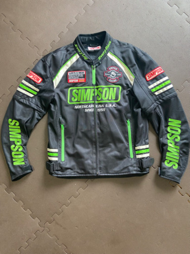 SIMPSONシンプソン ライダースジャケット インナー、プロテクター M