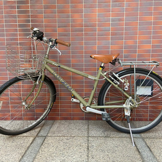 【ネット決済】ルイガノの自転車　カーキ色　LOUIS GARNEAU
