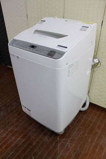 ｈシャープ　全自動洗濯乾燥機　洗濯5.5㎏/乾燥3.5㎏　ES-TX5C-S　シルバー系 2019年製 SHARP 洗濯機 店頭引取歓迎 R3626)