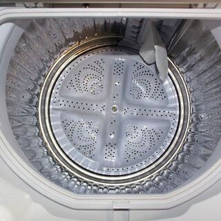 hシャープ 全自動洗濯乾燥機 洗濯5.5kg 乾燥3.5kg ES-T5E7-KW 2019年製