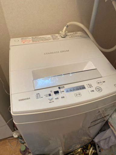 東芝2020年製(4.5キロ)洗濯機　AW-45M7(W)