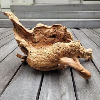 木のオブジェ（花器受け台）