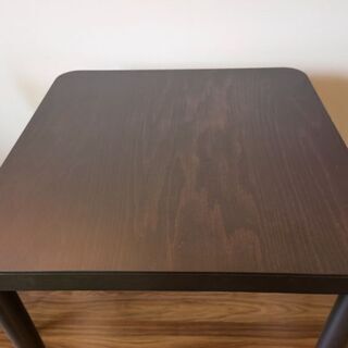 無印良品THONET ブナ材テーブル・Ｓ & ブナ材曲げ木チェア×２