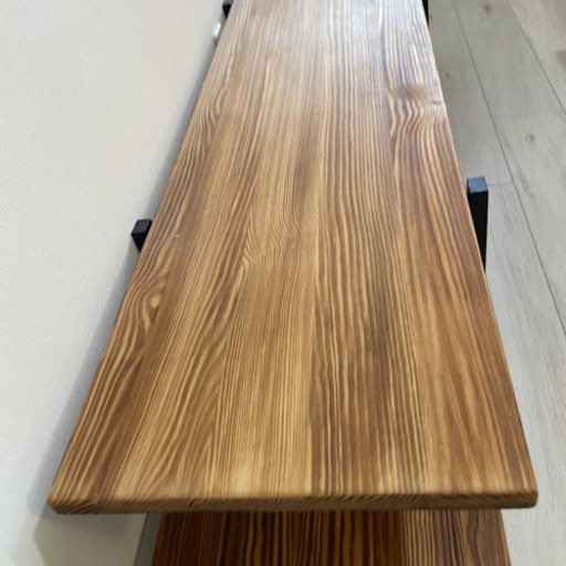 【カフェ風テレビテーブル】天板は本物の木材です♪