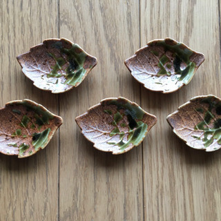 伊賀木の葉　豆皿　5枚セット
