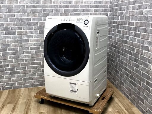 【ハッピー西葛西店】7.0kg　ドラム式洗濯機　乾燥容量3.5kg　右開き　シャープ　2017年式　ID:59057