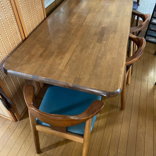 【ネット決済】ダイニングテーブル 椅子×6脚セット