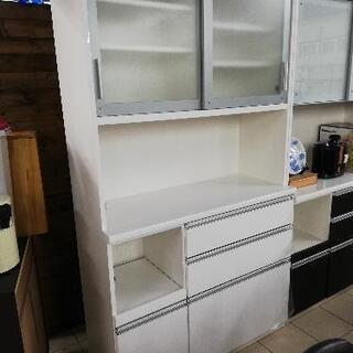 松田家具 キッチンボード カップボード 食器棚 レンジ台