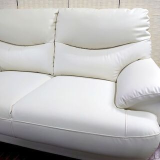 11/12まで】ニトリ2人掛けソファ MK02KD NシールドIV アイボリー 2025