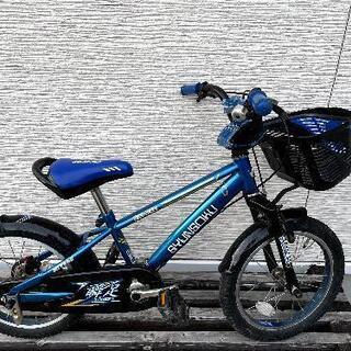 【ネット決済】16インチ　キッズ自転車（瞬足）ブルー