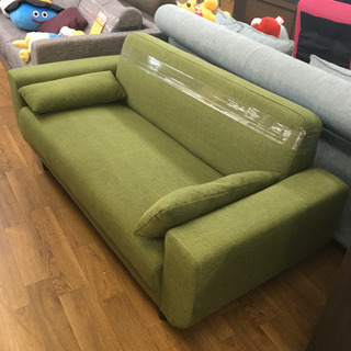 S110 人気のグリーン色ソファー 幅160cm