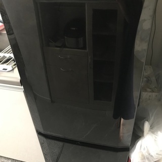 三菱製　黒　単身用一人用　冷蔵庫