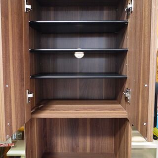 収納家具 【美品】ニトリ シューズBOX (サンレモ2 73H MBR)