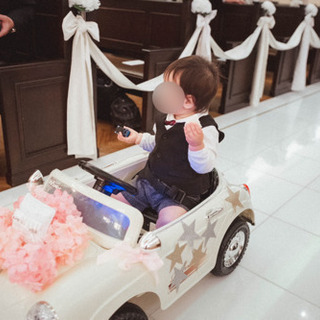 装飾込み♡すぐ使える！】ラジコンカー 乗用 結婚式 リングボーイ ポルシェ