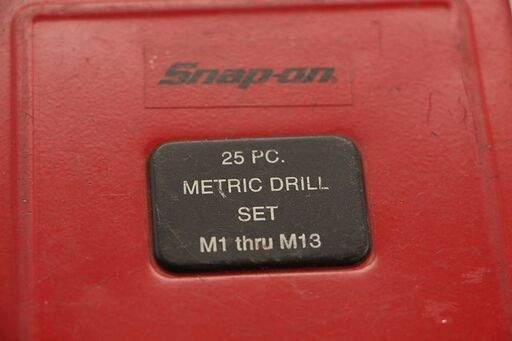 Snap-on スナップオン ドリルビットセットケース 25pcs M1 thru M13 ループ式ツールオーガナイザー YA3123A (HD996wY)