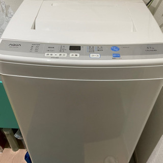 お引き取り限定　洗濯機　AQW-S45D-W 2015