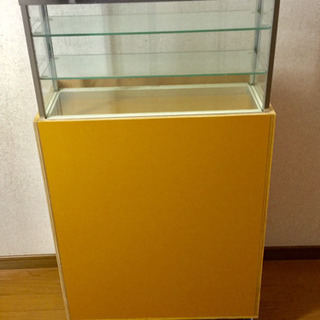 ショーケース付き書庫 収納庫 アップケース