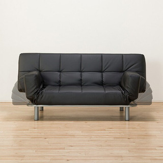 超美品】NITORI ソファベッド(Nシールド マークスAM BK)