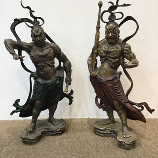 鉄製 金剛力士像 2体セット