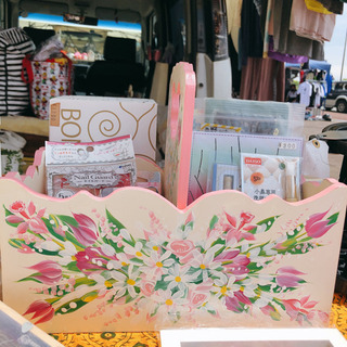 トールペイント　小物入れ　box  ハンドメイド