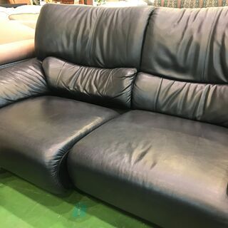 愛品館八千代店】マルニ木工 本革ソファ オットマン付【愛八SF】