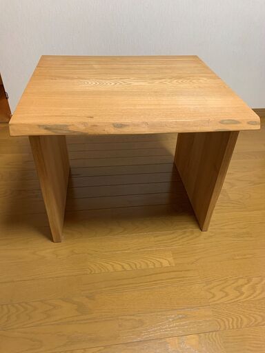 オーダーメイドテーブルW650D620H530中古一品物 (ナルミヤ) 京都のテーブル《コーナー、サイドテーブル》の中古あげます・譲ります