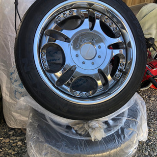 6穴　18インチ　アルミホイール　夏タイヤ付き