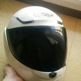 ★値下げ【美品】バイクヘルメット ホワイトMサイズ