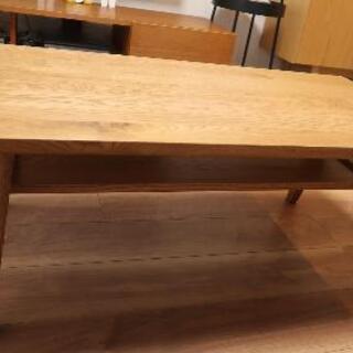 オーク無垢材オイル仕上げローテーブル　unico ADDY 定価40480円