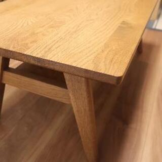 オーク無垢材オイル仕上げローテーブル　unico ADDY 定価40480円