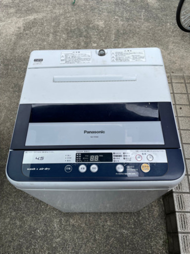 Panasonic洗濯機　4.5kg 風乾燥機能